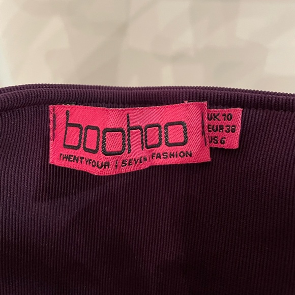 Plum/Dark Purple bodycon style dress - Picture 3 of 3